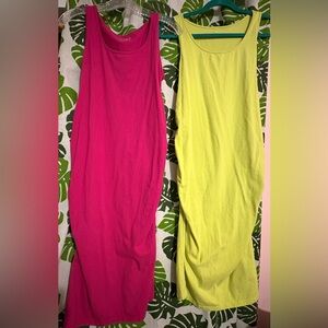 Isabel by Ingrid & Isabel Pink & Lime Green Midi Dresses
